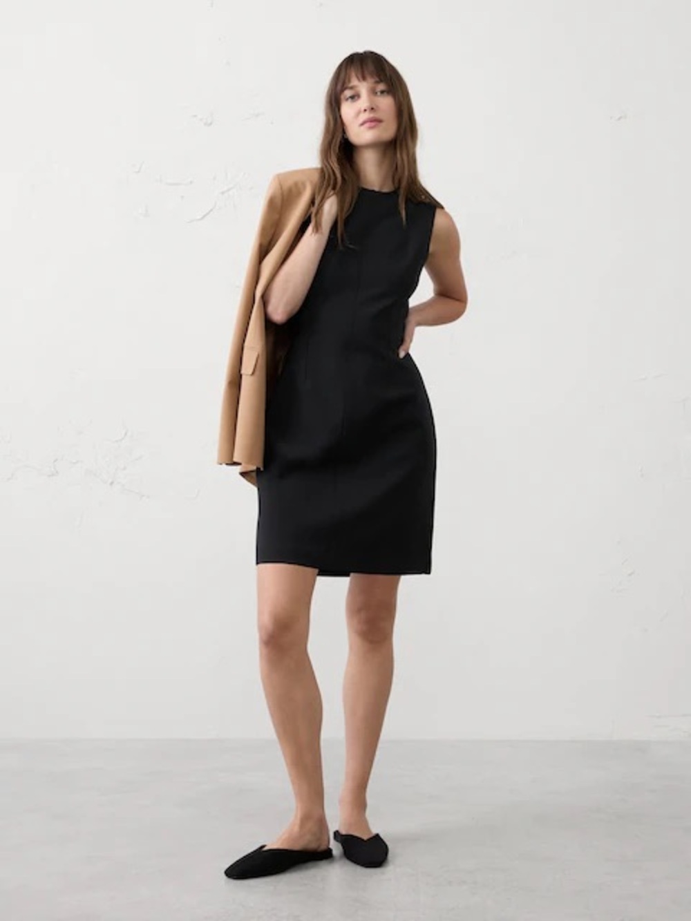 Banana Republic Classic Black Sheath Dress